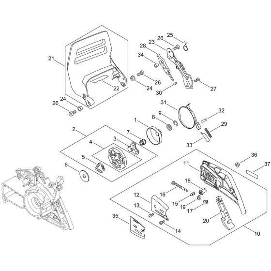 Chain Brake for ECHO CS-590