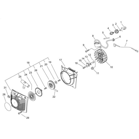 Starter & Magneto for ECHO CS-620SX
