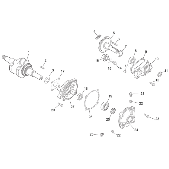 Crankshaft for Kohler CS4 Engines