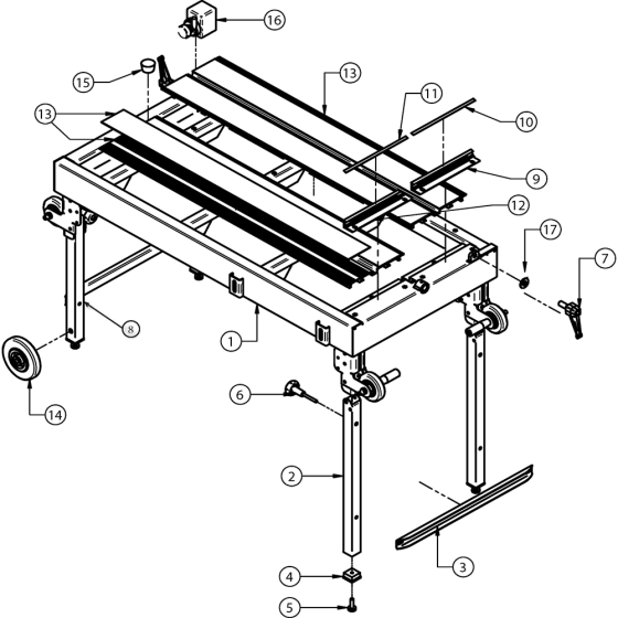 Main Frame Assembly for CST120-ALU