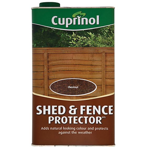 Shed & Fence Protector Chestnut 5 Litre by Cuprinol - 5095349