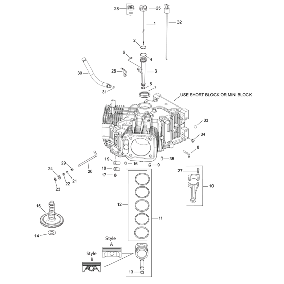 Crankcase for Kohler CV26