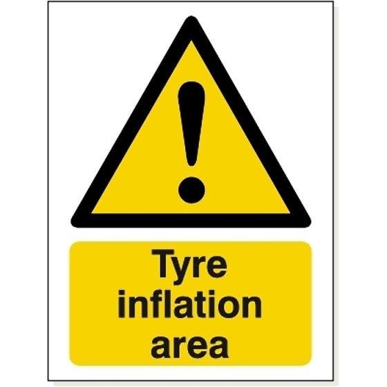 Tyre Inflation Area Sign