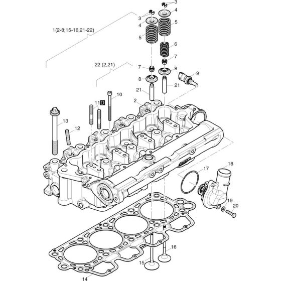 Cylinder Head Assembly for HATZ