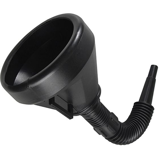 Flexible Funnel with Brass Filter and Detachable Nylon Spout for Workshop Use