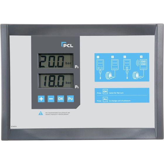 PCL D10 Wall Mounted, Dual Screen, 10 Bar, Bar/Psi - D10DT20T