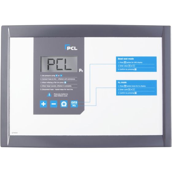 PCL D12 Wall Mounted, Tyreshop, 10 Bar, Psi/Bar, Cage Version - D12SS50C/CAGE