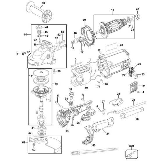Main Assembly for DeWalt D28490