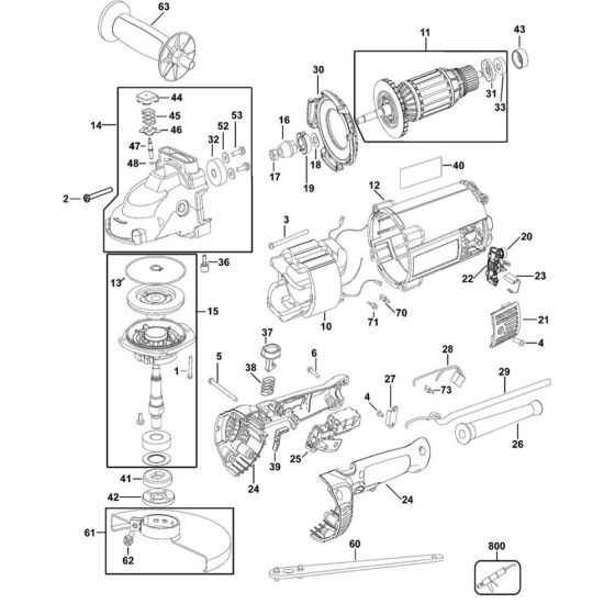 Main Assembly for DeWalt D28493