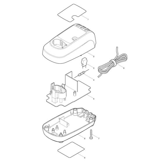 Makita DC07SA Charger Assembly