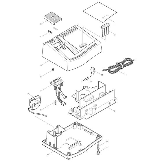 Makita DC24SC Charger Assembly