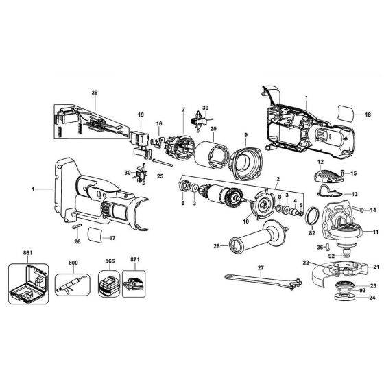 DeWalt DC415K Main Assembly