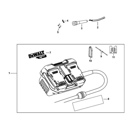 DeWalt DCB500 Main Assembly