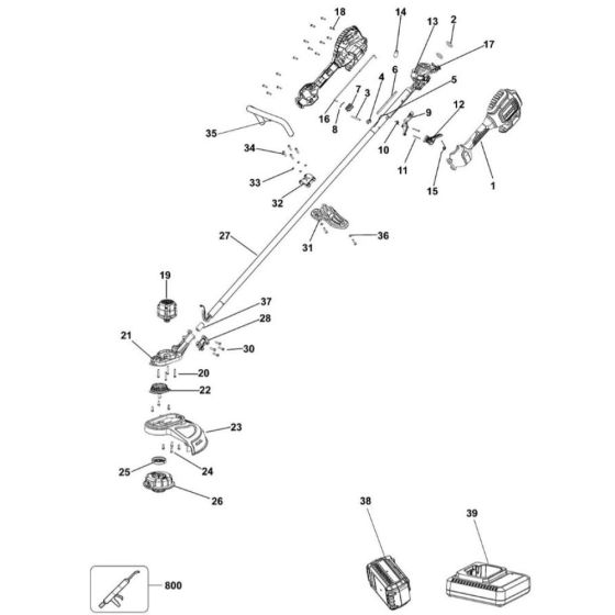 DeWalt DCM561P1 Assembly