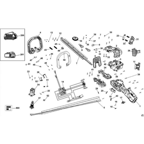 Main Assembly for DeWalt DCM583