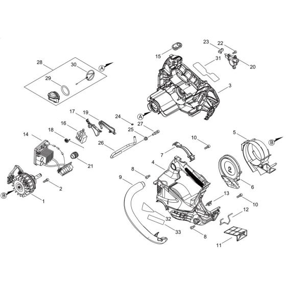 Motor for ECHO DCS-2500T