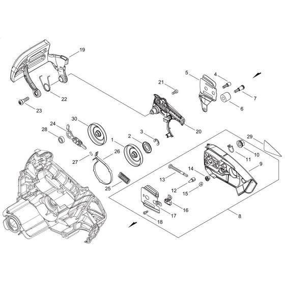 Chain Brake for ECHO DCS-2500T