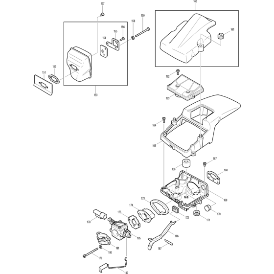 Muffler & Carburetor Assembly