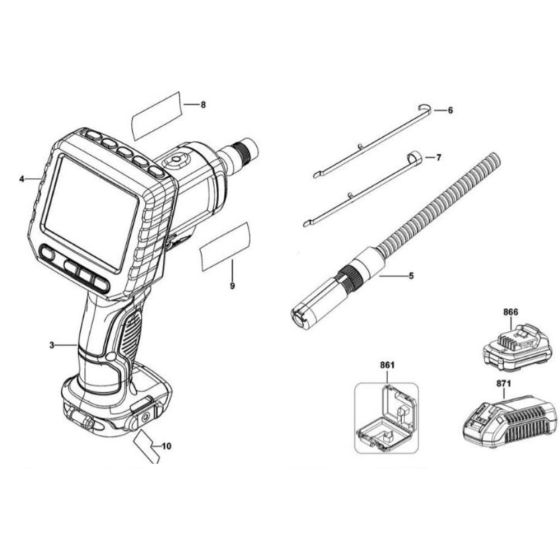 DeWalt DCT410 Main Assembly