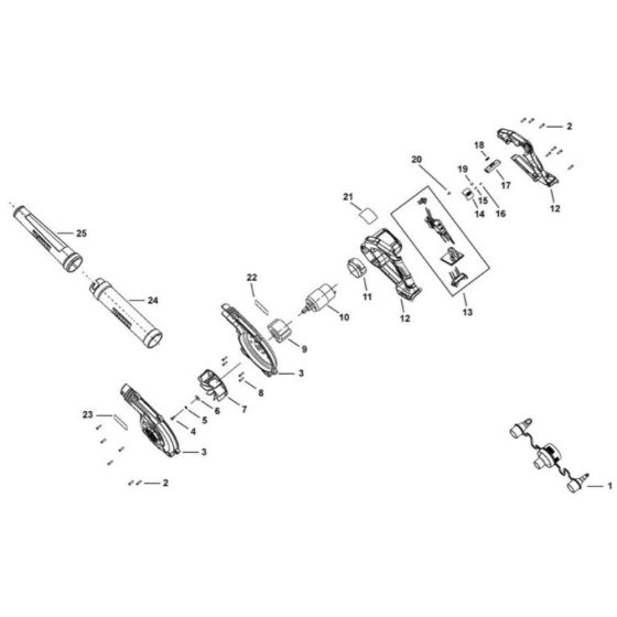 Main Assembly for DeWalt DCV100
