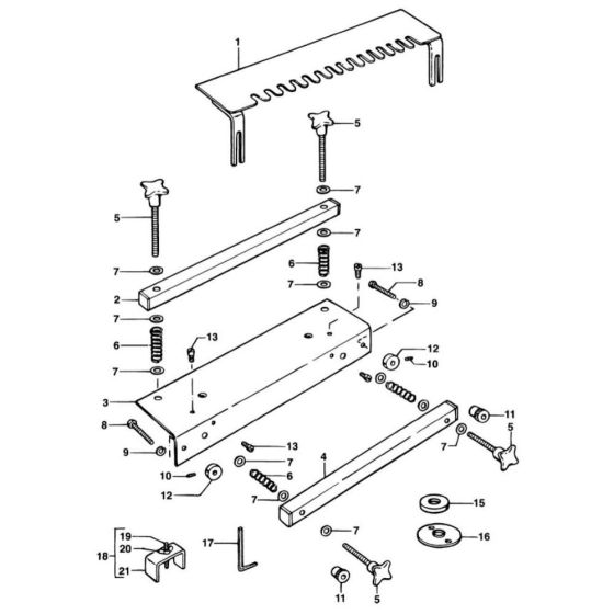 DeWalt DE6251 Jigsaw Assembly