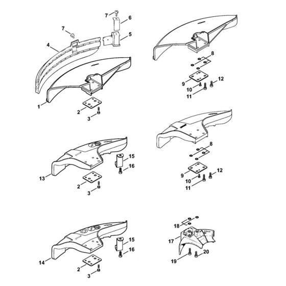 Deflector Assembly for Stihl FS300