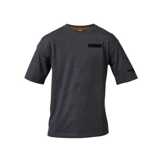 Dewalt Typhoon Charcoal Grey T-Shirt ribbed crew neck Poly Cotton - M (42")
