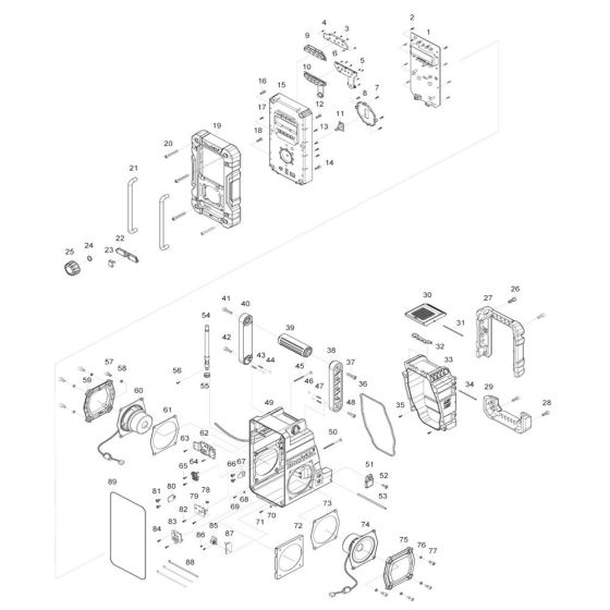 Makita DMR112 Radio Assembly