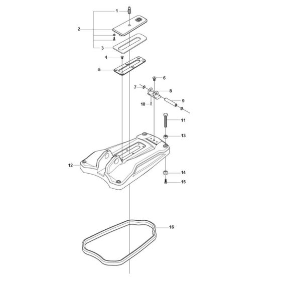 Base Plate for Husqvarna DMS 180