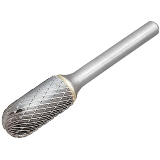 Solid Carbide Bright Rotary Burr Ball Nosed Cylinder 8mm x 6mm by Dormer - P8058.0X6.0