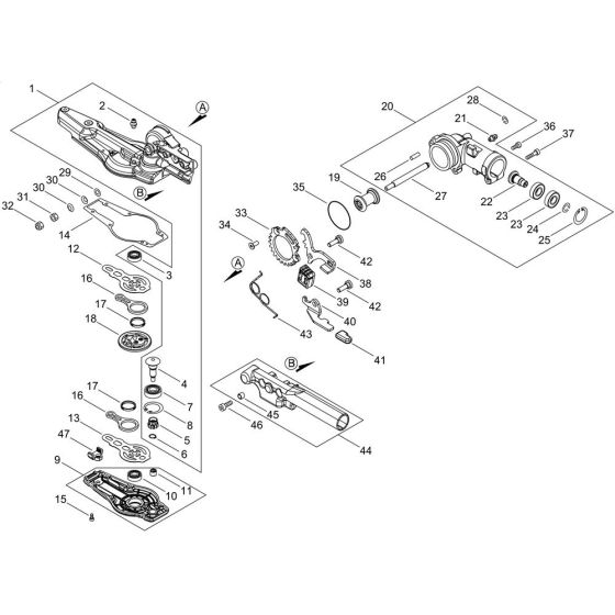 Gear Case for ECHO DPAS-HCA