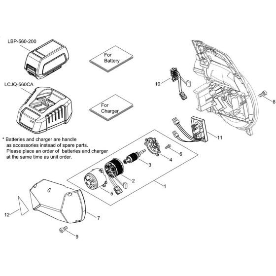 Motor for ECHO DPB-600 Blower