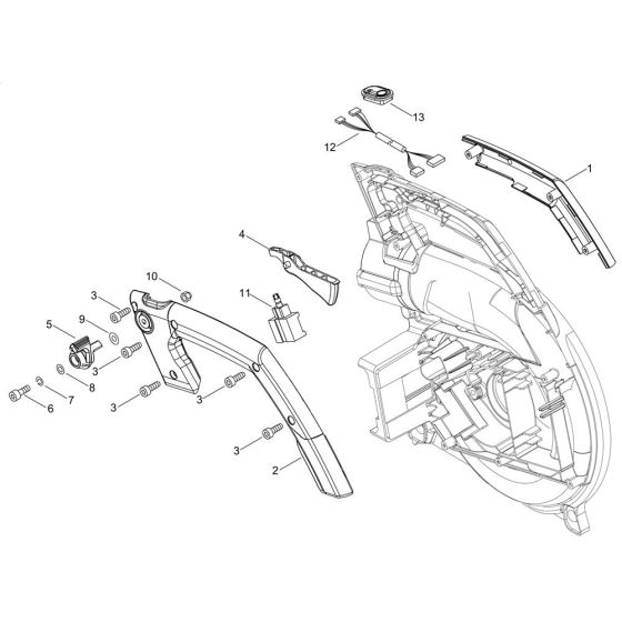 Throttle for ECHO DPB-600