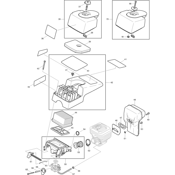 Air Filter & Muffler for DPC6200