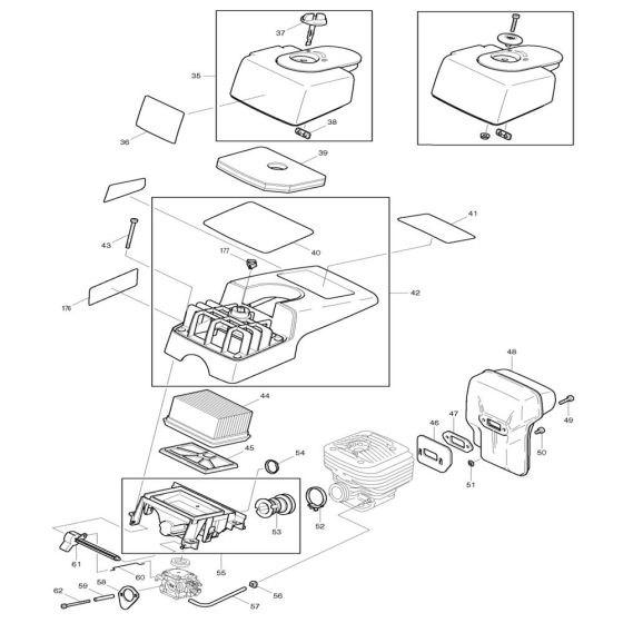 Filter Assembly for Makita DPC6201