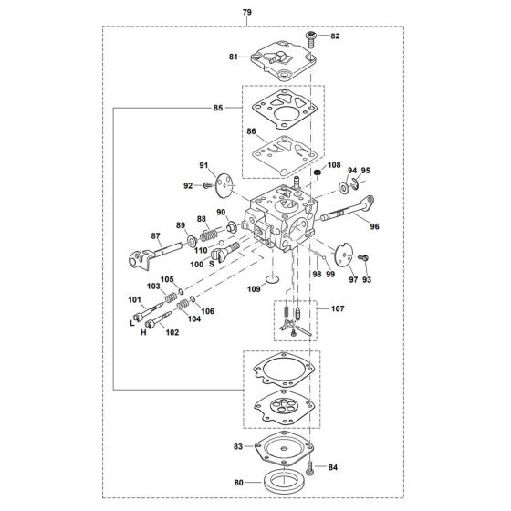 Carburettor Assembly for Makita