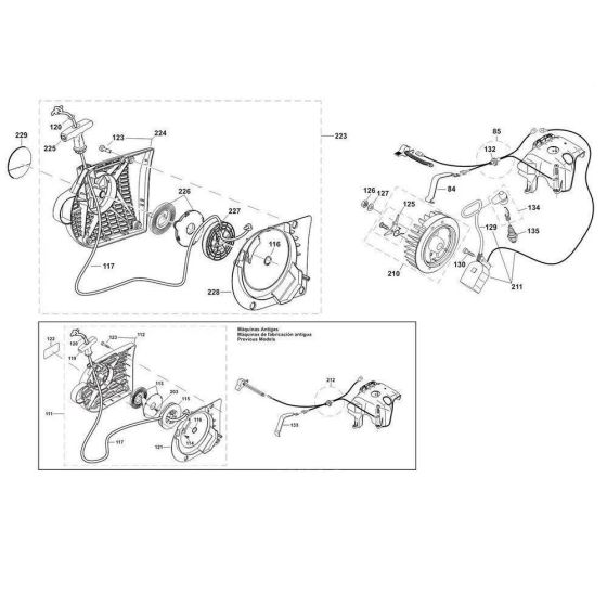 Recoil Starter for Makita DPC6431