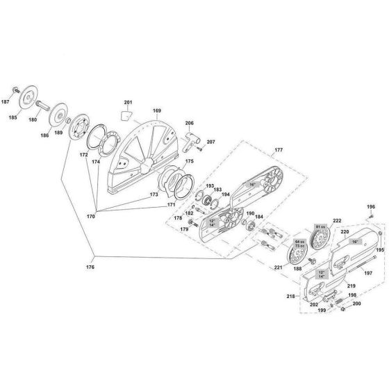 Disc Guard for Makita DPC6431