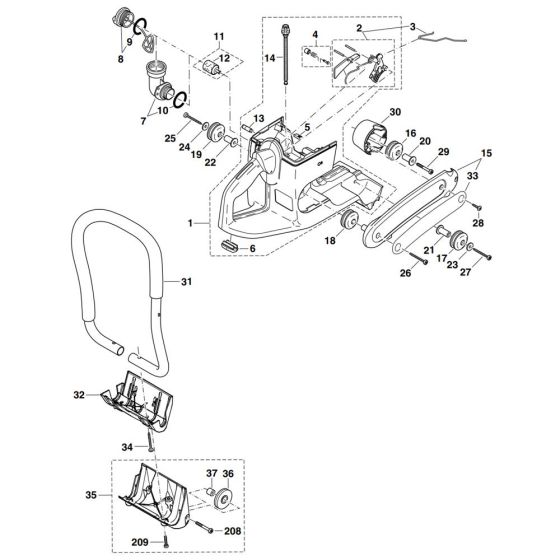 Tank & Handle Assembly for DPC7310