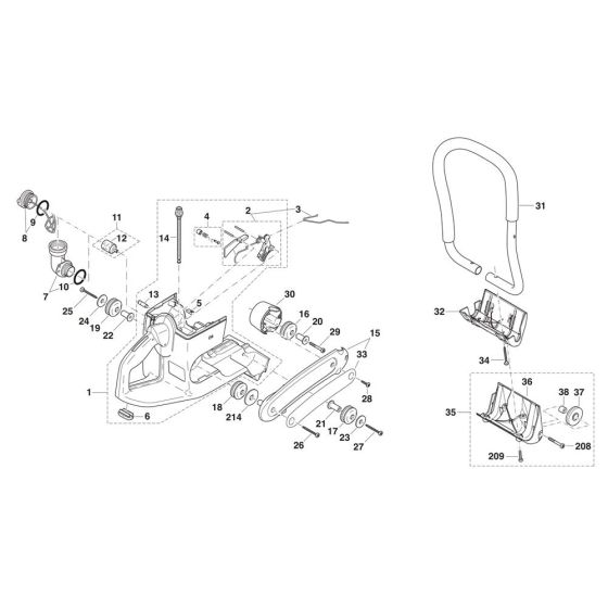 Tank, Handle Assembly