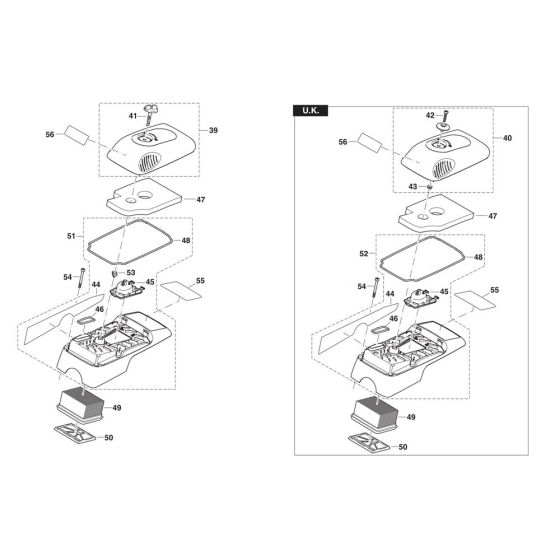 Hood & Air Filter for Makita