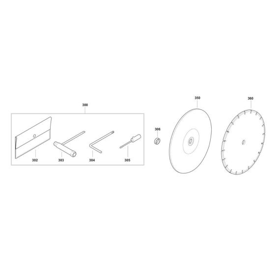 Makita DPC7331 Accessories
