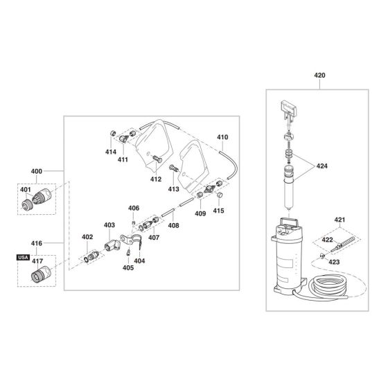 Water Tank Assembly for Makita