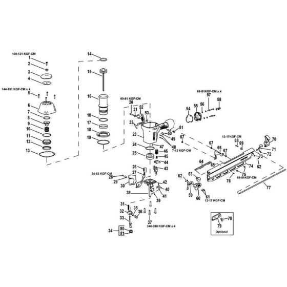 DeWalt DPN9017PL Assembly