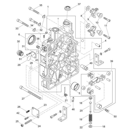 Command Cover Assembly for Wacker DPS2050H Plate Compactor