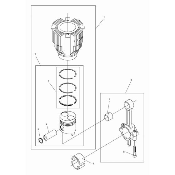 Cylinder, Piston Assembly