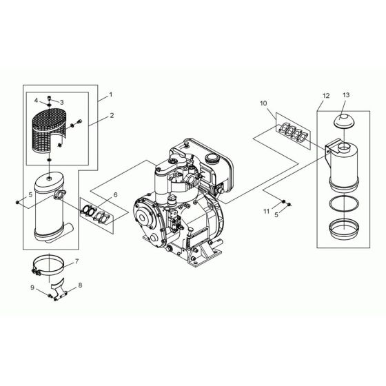 Muffler Assembly for Wacker DPS3060