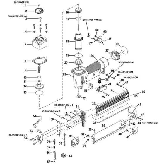 DeWalt DPSB2IN1 Main Assembly