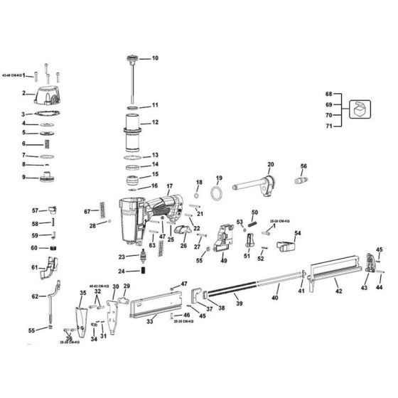 Main Assembly for DeWalt DPSSX38