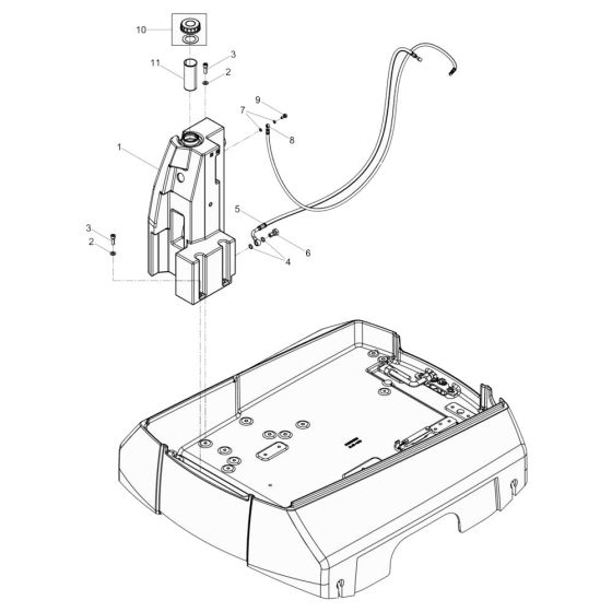 Fuel Tank Assembly for Wacker DPU130